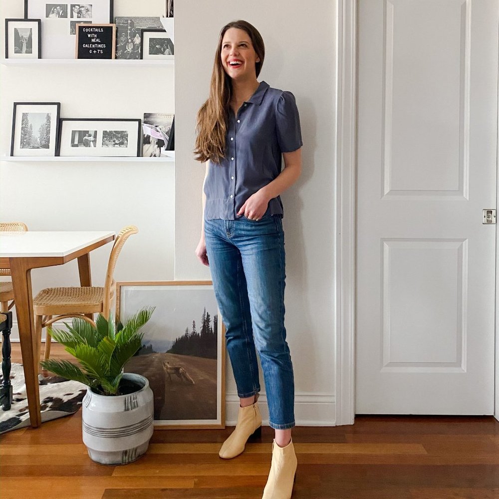Everlane silk shirt